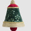 Beaded Green Velvet Bell Decoration