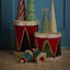 Beaded Green Velvet Bell Decoration
