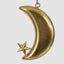 Golden Moon Crescent Decoration Large