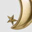 Golden Moon Crescent Decoration Large