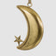 Golden Moon Crescent Decoration Small