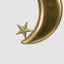 Golden Moon Crescent Decoration Small
