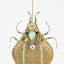 Maharajah Beaded Beetle Decoration Gold