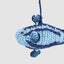 Handmade Crochet Fish Decoration Blue