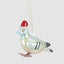 Vintage Robin w Santa Hat Decoration