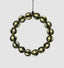 Bauble Wreath Large Black & Gold