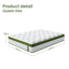 BedStory Queen Mattress 30cm Medium Firm Hybrid Mattress for Pressure Relief Motion Isolation