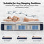 RoomSense Queen Mattress , 30cm Medium Firm Hybrid Mattress with Latex Lumbar Support for Back Pain Relief , Pocket Spring Mattress Queen Size in a Box