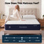 RoomSense Single Mattress, 26cm Orthopedic Firm Mattress for Back Pain Relief, Pocket Spring Hybrid Mattress King Size for Home & Rental