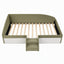 Artiss King Single Upholstered Daybed Sofa Bed with Centre Stairs, Olive