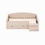 Artiss Single Upholstered Daybed with Side Stairs & Storage Drawers, Beige