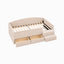 Artiss Single Upholstered Daybed with Side Stairs & Storage Drawers, Beige