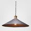 Hudson Ceiling Pendant Antique Zinc and Wood