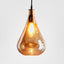 Lustre Teardrop - Pale Gold - Stone Effect Glass Teardrop Pendant Light