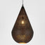 Aquarius Large - Black - Perforated Teardrop Pendant Light