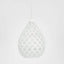 Europa Small - White - Perforated Teardrop Pendant Light