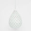 Europa Small - White - Perforated Teardrop Pendant Light