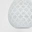 Europa Small - White - Perforated Teardrop Pendant Light