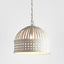 Esch Small - Antique White - Woven Iron Strips Pendant Light
