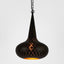 Cobra Perforated Conical Pendant Light Black