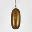 Anaconda Perforated Tall Oblong Pendant Light Brass