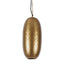 Anaconda Perforated Tall Oblong Pendant Light Brass