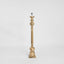 Rook Large Base Only - Natural - Turned Wood Pillar Floor Lamp Base Only