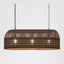 Esch Long - Rust - Woven Iron Strips Elongated Pendant Light - House of Isabella AU