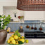 Esch Long - Rust - Woven Iron Strips Elongated Pendant Light - House of Isabella AU