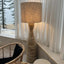 Esraj Base Only - Natural - Turned Wood Floor Lamp Base Only