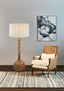 Sitar Floor Lamp Natural- Base Only