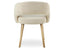 Akito Dining Chair - Natural - Ivory Cream Fabric