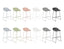 Pop Stool - Powder Blue Frame and Shell Seat 