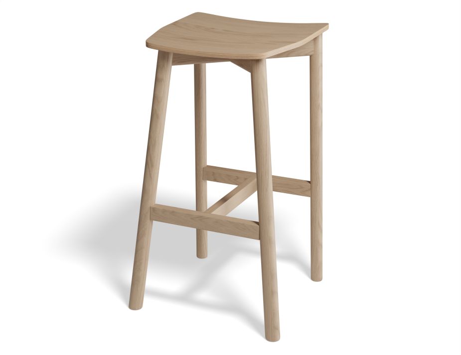 Andi Stool - Natural - Backless - 75cm Seat heigh (High Bar)