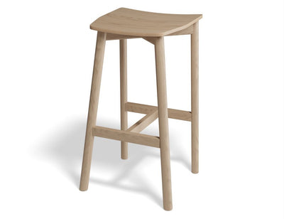 Andi Stool - Natural - Backless - 75cm Seat heigh (High Bar)