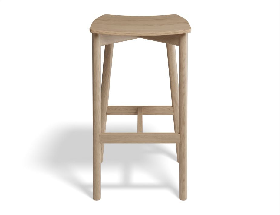 Andi Stool - Natural - Backless - 75cm Seat heigh (High Bar)