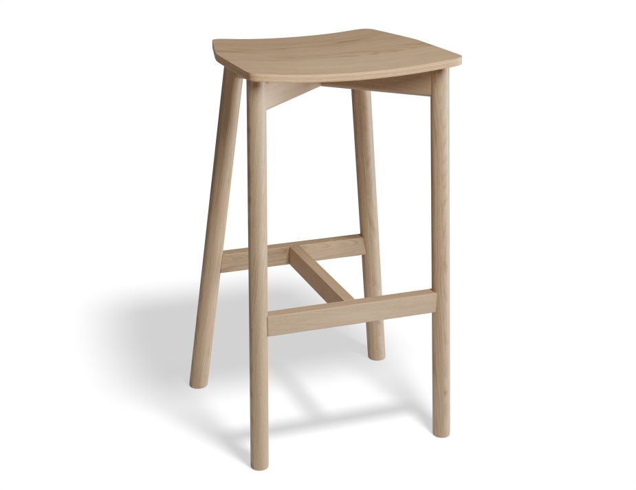 Andi Stool - Natural - Backless - 75cm Seat heigh (High Bar)