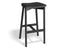 Andi Stool - Black - Backless with Pad - 66cm Seat Height Vintage Black Vegan leather Seat Pad