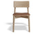Andi Chair - Natural with Pad - Light Grey Fabric Seat Pad