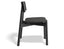 Andi Chair - Black Ash with Pad - Charcoal Fabric Seat Pad