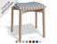 Andi Low Stool - Natural - Custom Upholstered