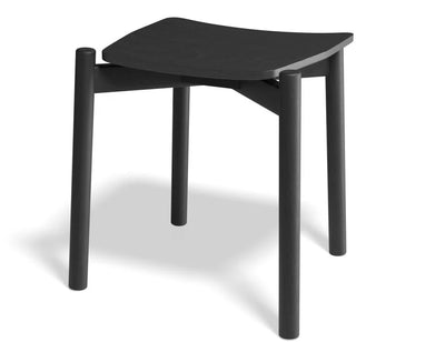 Andi Low Stool - Black Ash  - 45cm