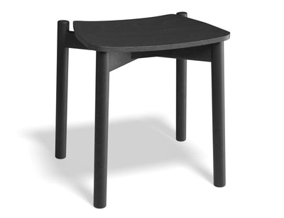 Andi Low Stool - Black Ash  - 45cm