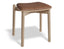 Andi Low Stool - Natural Ash with Pad - 45cm - Vintage Tan Vegan Leather Seat Pad