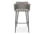 Andorra Bar Stool Vintage Grey Seat - 75cm Seat Height Commercial Bar