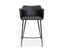 Andorra Bar Stool Vintage Black Seat - 75cm Seat Height Commercial Bar