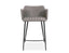 Andorra Bar Stool Vintage Grey Seat - 75cm Seat Height Commercial Bar