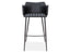 Andorra Bar Stool Vintage Black Seat - 75cm Seat Height Commercial Bar