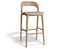 Mia Stool - Natural - Upholstered