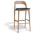 Mia Stool - Natural - Upholstered